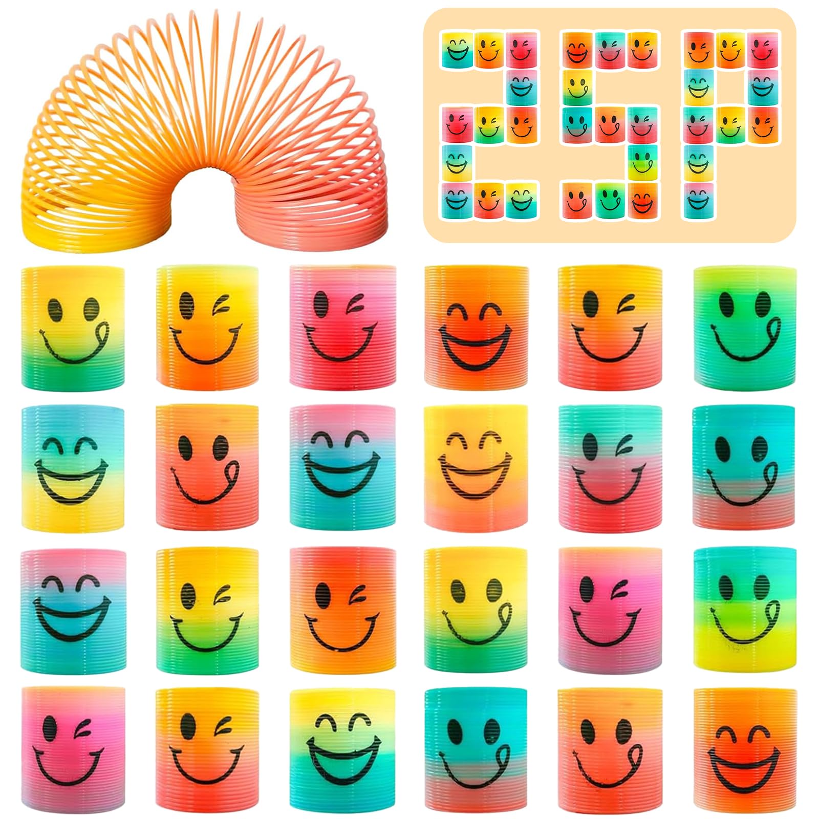 Cocurb 25 PCs Mini Spring Party Favors for Kids 4 to 8, 4 Assorted Designs
