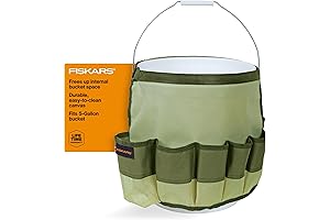 Fiskars Five-Gallon Garden Bucket Caddy: The Ultimate Gardening Tool Organizer
