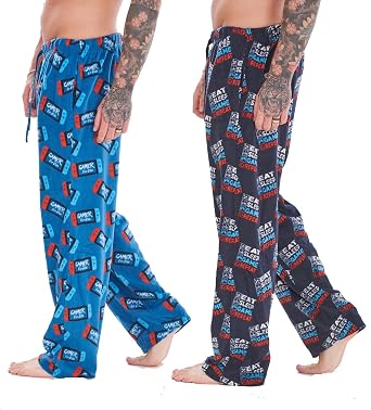 Mens Pack of 2 Gamer Lounge Pants 