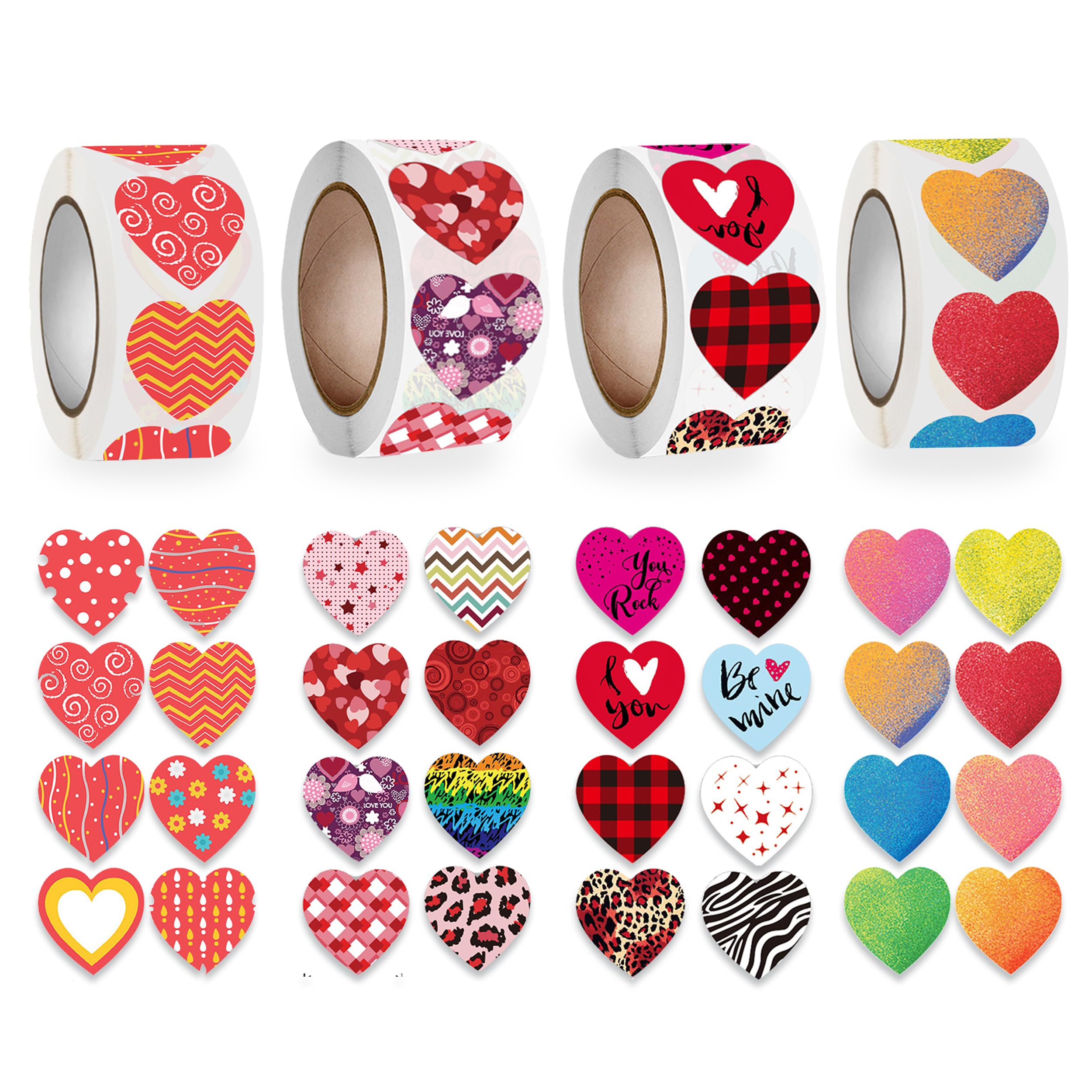 Kit DIY 24 Cadres Photo LOMIMOS – Avec Autocollants Cœur Pailletés – Saint-Valentin, Mariage, Anniversaire – 12x16 Cm – 6 Motifs