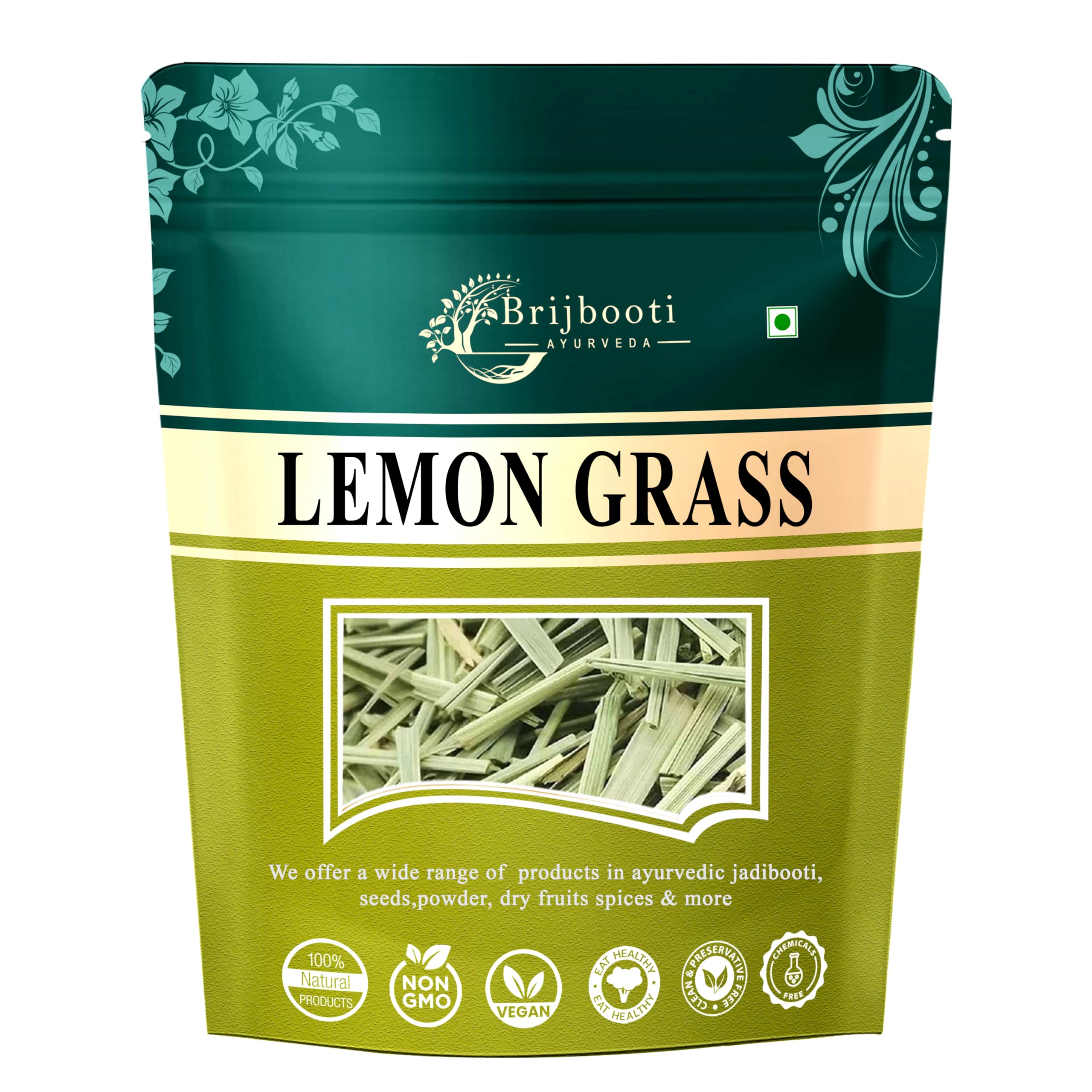 BrijBooti Lemon grass Dry Leaves -(100 grams) Lemon Grass Tea For Detox Organic Lemongrass Herbal Tea To Boost Metabolism (B0C8YWWM9K) Amazon Price History, Amazon Price Tracker