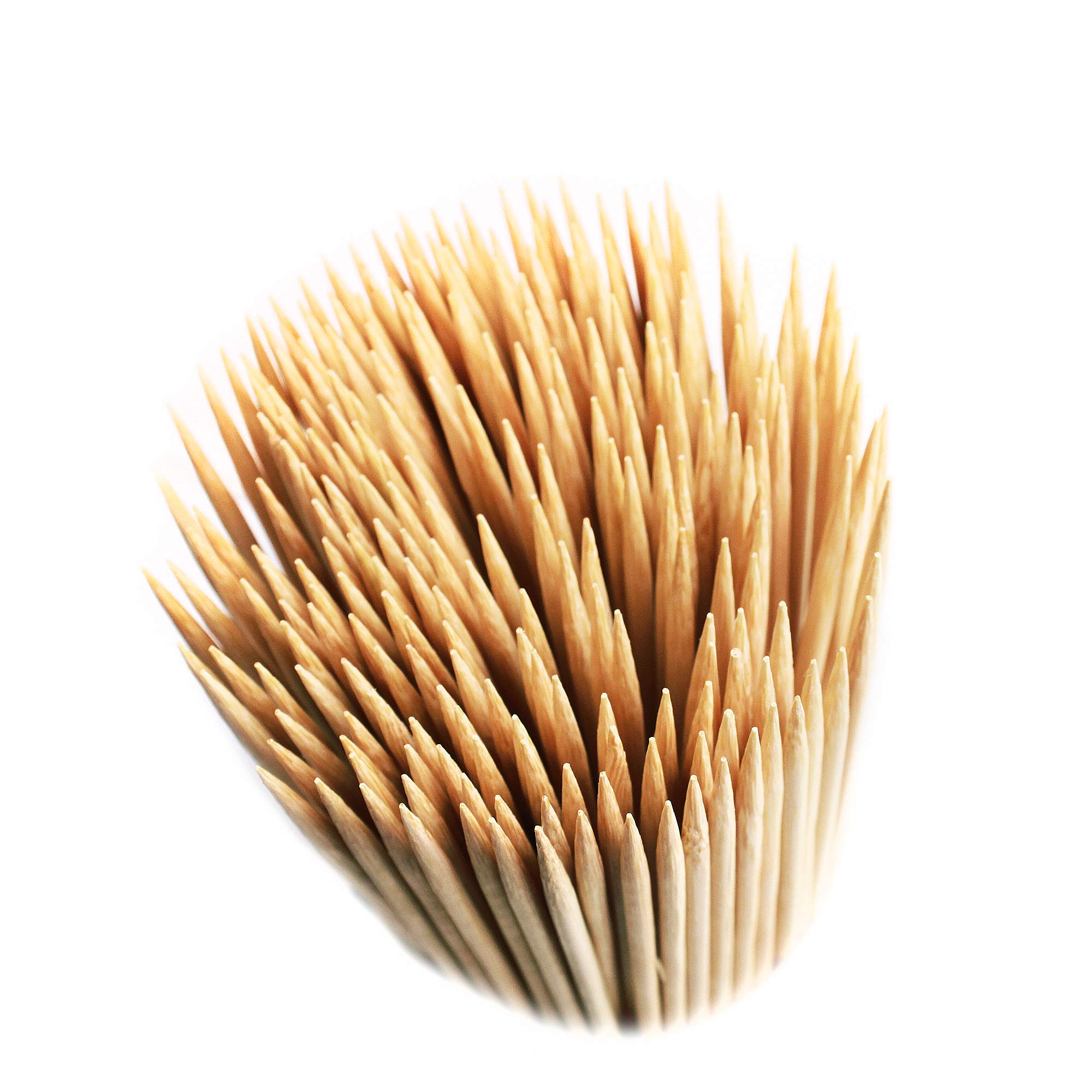 Unimall Pack of 500 Natural Bamboo Skewers for Cake Topper, 5.9 Inch 3mm Wooden Sticks for Cupcake Topper, BBQ，Appetiser, Fruit, Cocktail，Kabob, Chocolate Fountain, Grilling, Barbecue, Kitchen