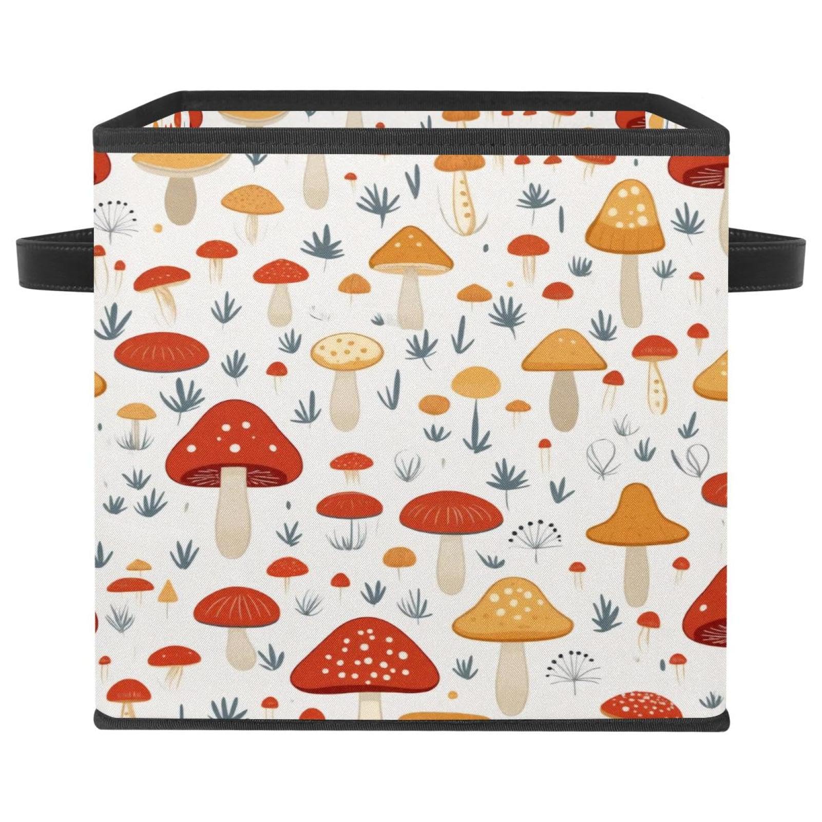 Grand bac de rangement en cuir et tissu à motif, boîte haut de gamme pour garde-robe