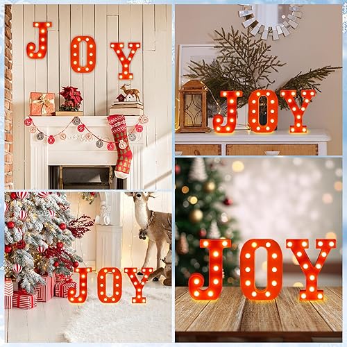 Miniatura 4 de Decoraciones de mesa de Navidad con luces LED, centro de mesa de resina para fiesta de vacaciones, decoración de mesa para el hogar, decoración de