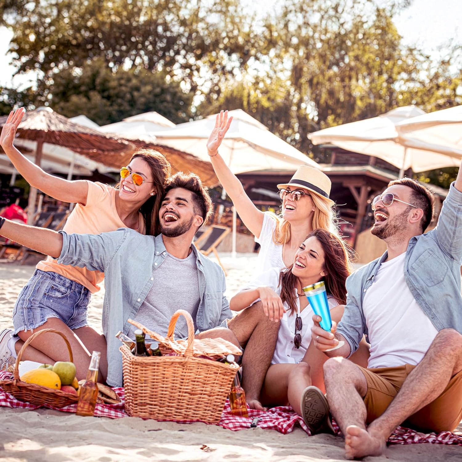 Grevosea 100 Pack Plastic Champagne Flutes, 5.5 Oz Disposable Hard Stemware with Gold Rim Clear Plastic Toasting Glasses for Wedding Graduation Party Bridal Shower Birthday - Image 6