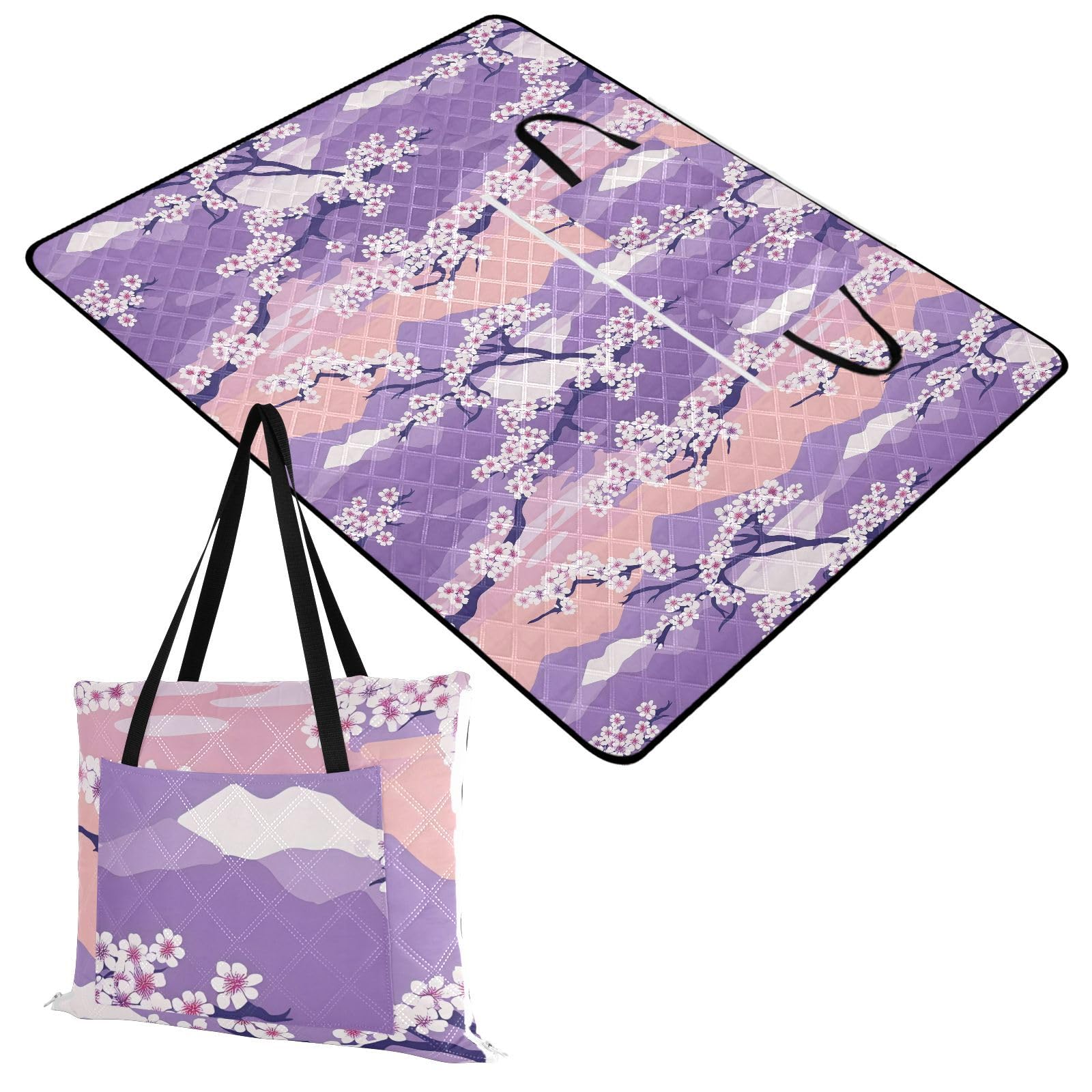 Tappetino da spiaggia a prova di sabbia Campeggio Party Coperte esterne per erba per 8 a 10 adulti regalo estivo lavanda stile giapponese cobija de Picnic