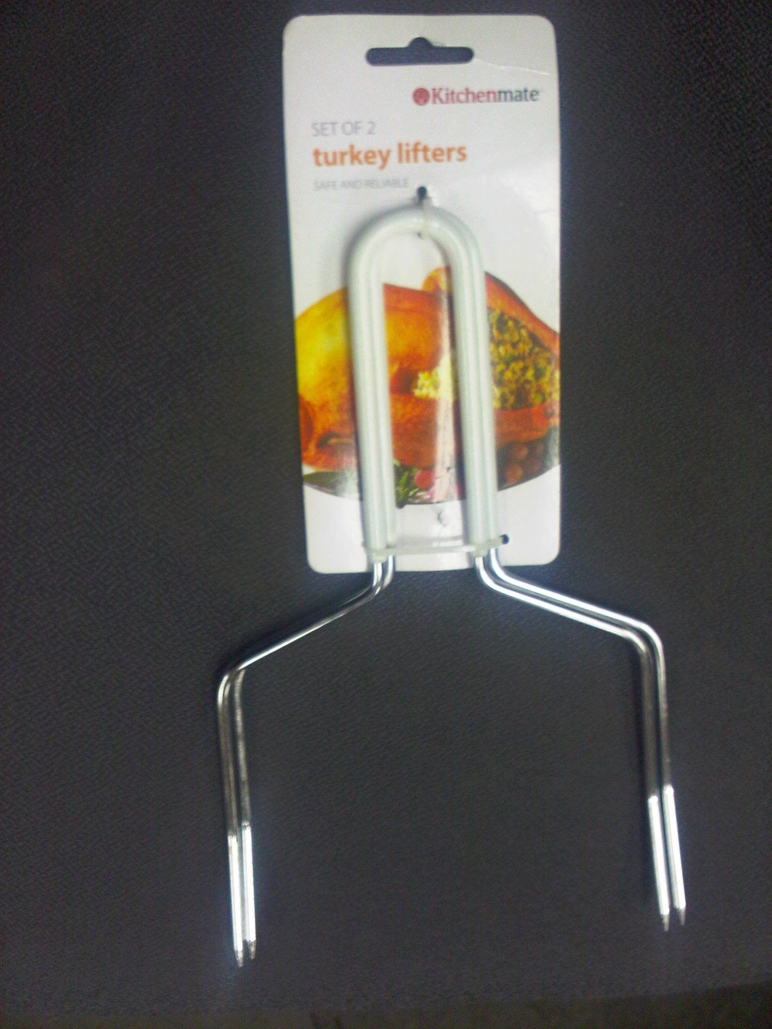Turkey Lifters for Poultry and Roasts 2 forks