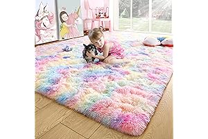Noahas 4x6 Fluffy Kids Rugs for Room