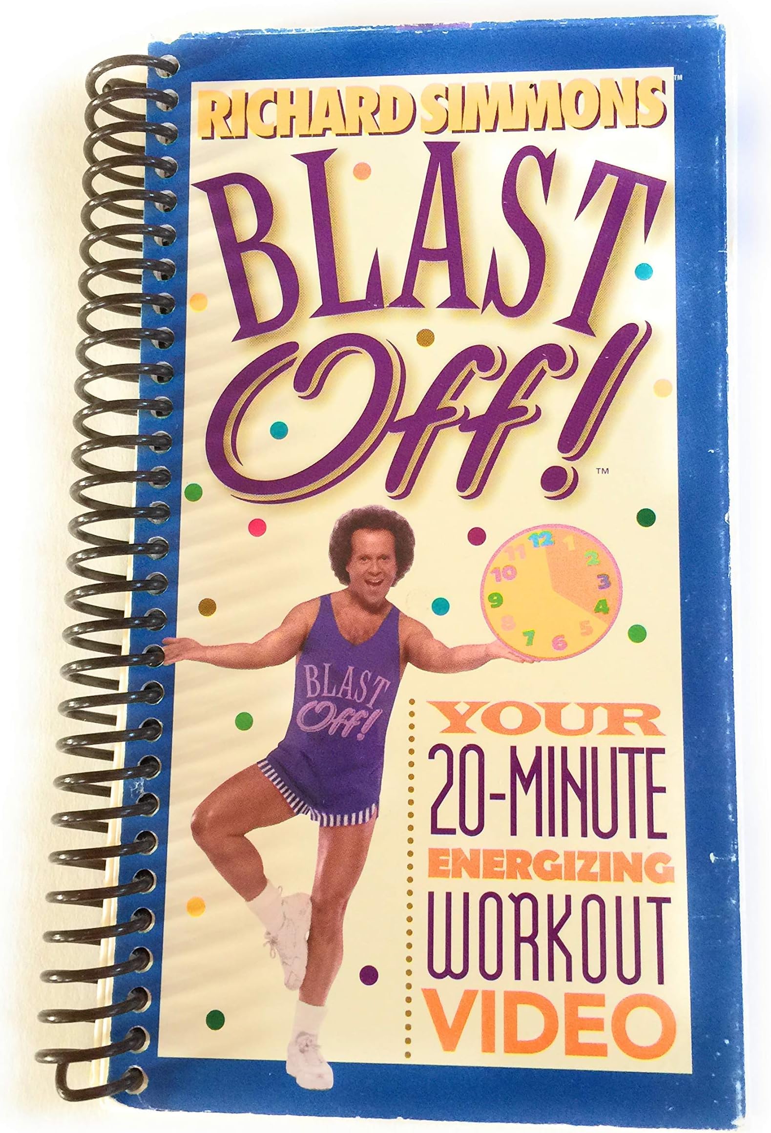Blast Off! Richard Simmons VHS Notebook