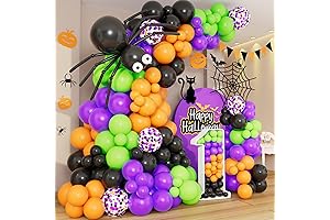 Halloween Balloons Decorations Garland Arch Kit: 138Pcs of Spooky Party Supplies