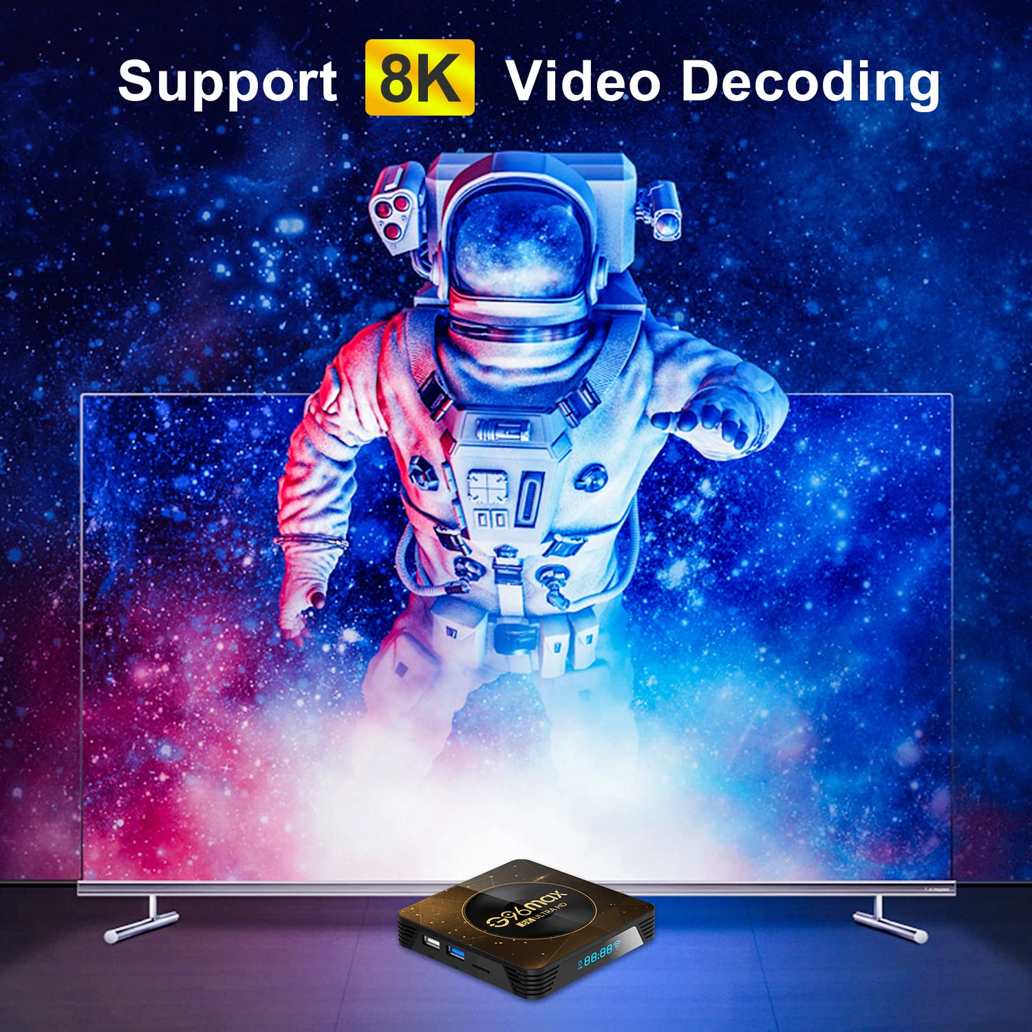 2024 Android 13.0 TV Box, 4 GB Ram 64GB Rom RK3528 Quad-Core 64bit Cortex-A53, 4K HD Wsparcie Wifi6 / 2,4 GHz + 5GHz Dual-Band WiFi/BT 5.0, mini bezprzewodowa klawiatura, 2 GB+16 GB