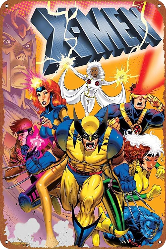 希少 レア X-MEN ポスター ヴィンテージ Amazon.com: X-Men Tin Sign Decoration Vintage Metal Poster Signs