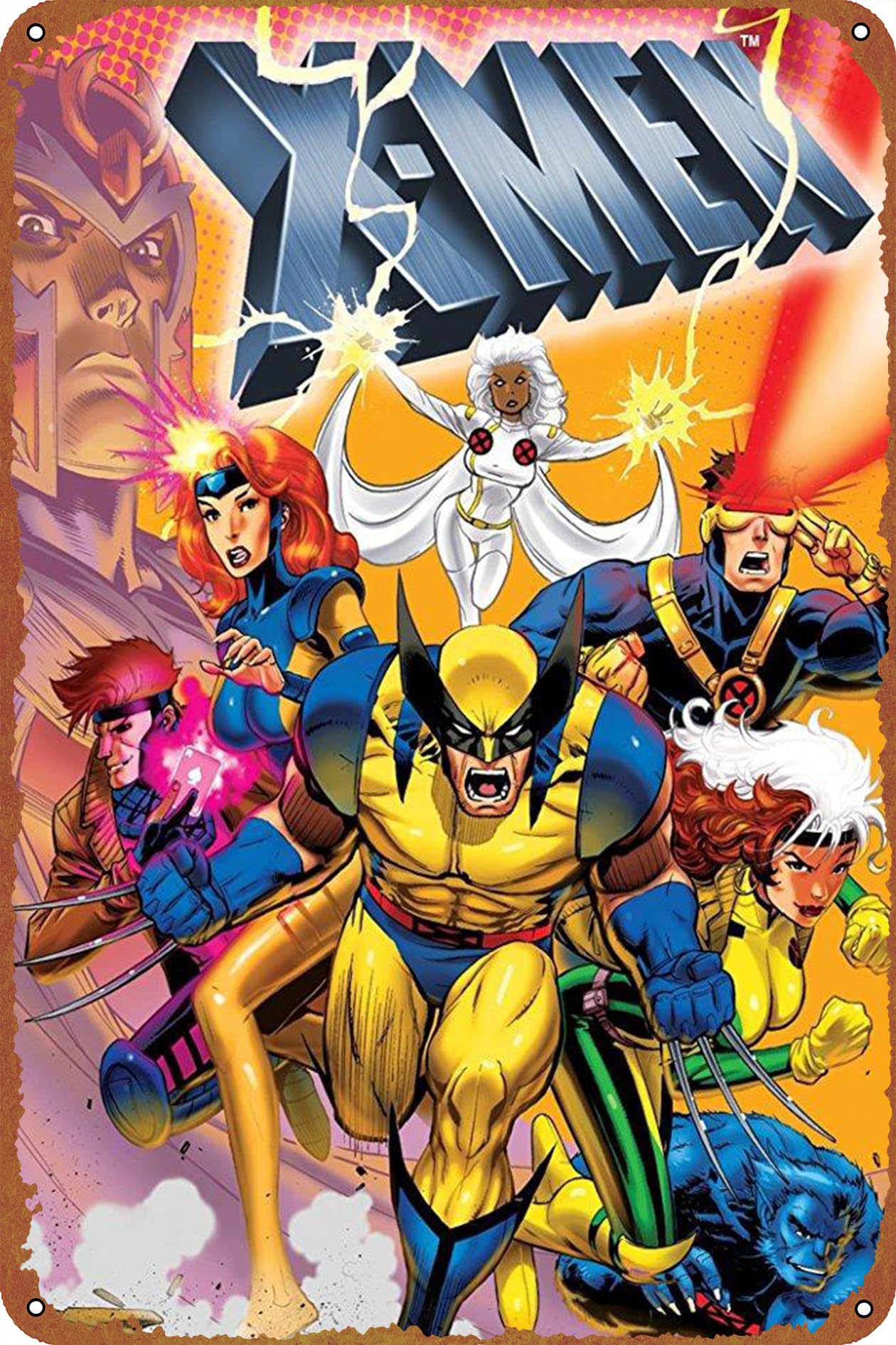 希少 レア X-MEN ポスター ヴィンテージ Amazon.com: X-Men Tin Sign Decoration Vintage Metal Poster Signs