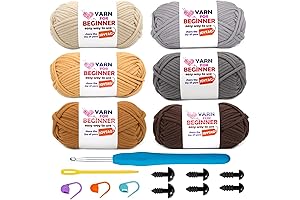 Joytag Yarn 6 Pack Beginners Crochet Yarn