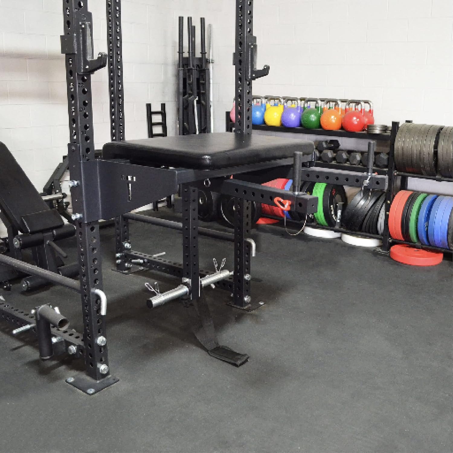 Titan Fitness Rack Mounted H-PND | T-3, X-3, and Titan Series Power Racks | Glutes Calves Hamstring