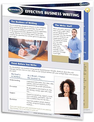 Guía de redacción empresarial efectiva - Guía de referencia rápida de productividad y capacitación empresarial por Permacharts