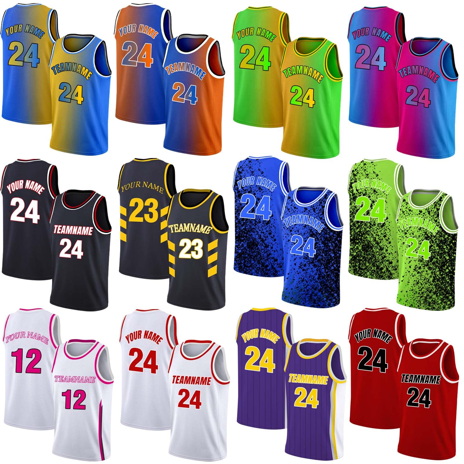 Blue Custom Basketball Jersey Personalized Team Name Number Practice Shirt for Men Youth Kids Boys College University, S~4XL