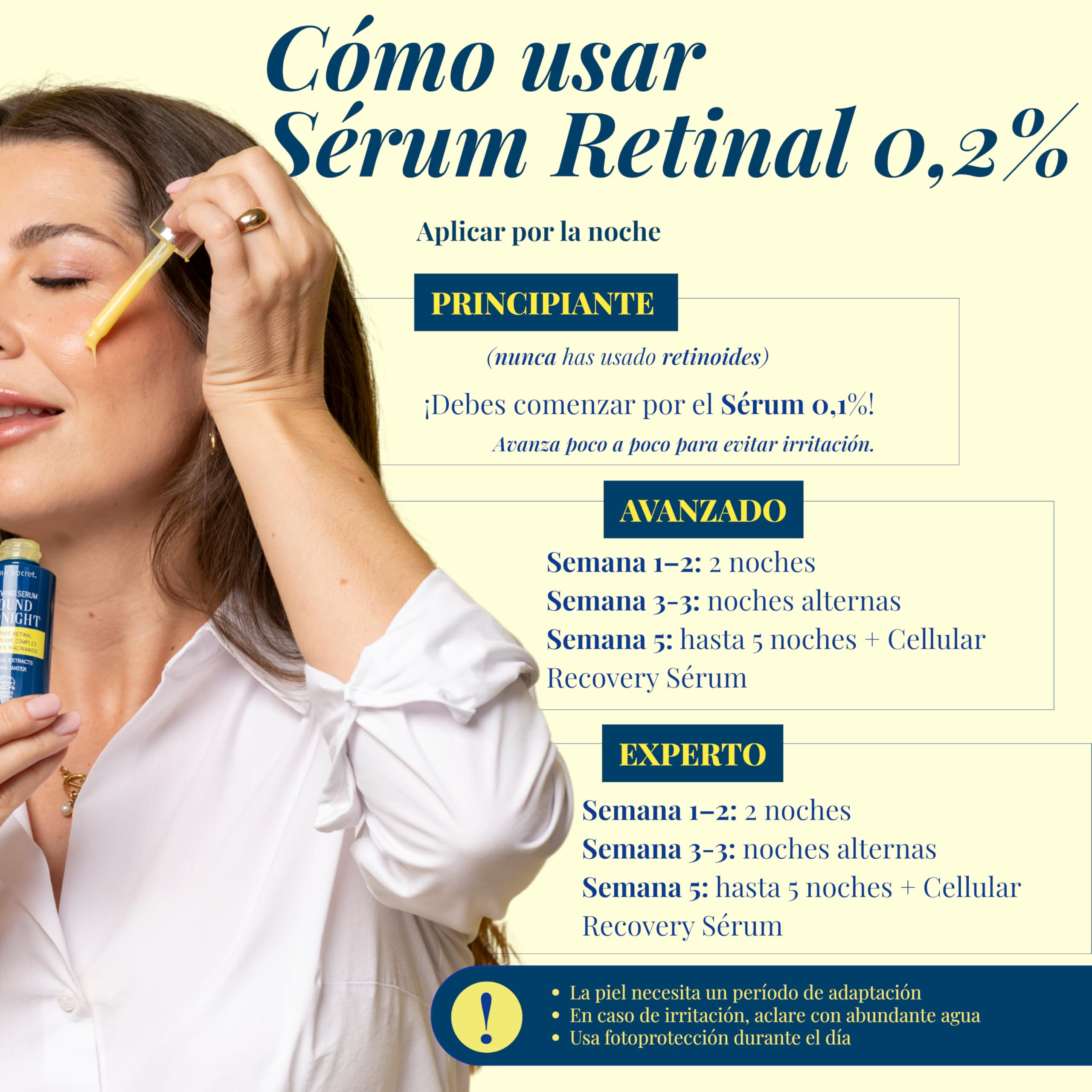 Serum do twarzy 0,2% Multi-kapsułkowane Retinal kontur przeciwzmarszczkowe nawilżające oczy Relaksująca maska na oczy w zestawie Nocna pielęgnacja Wszystkie rodzaje skóry Serum Odmładzające