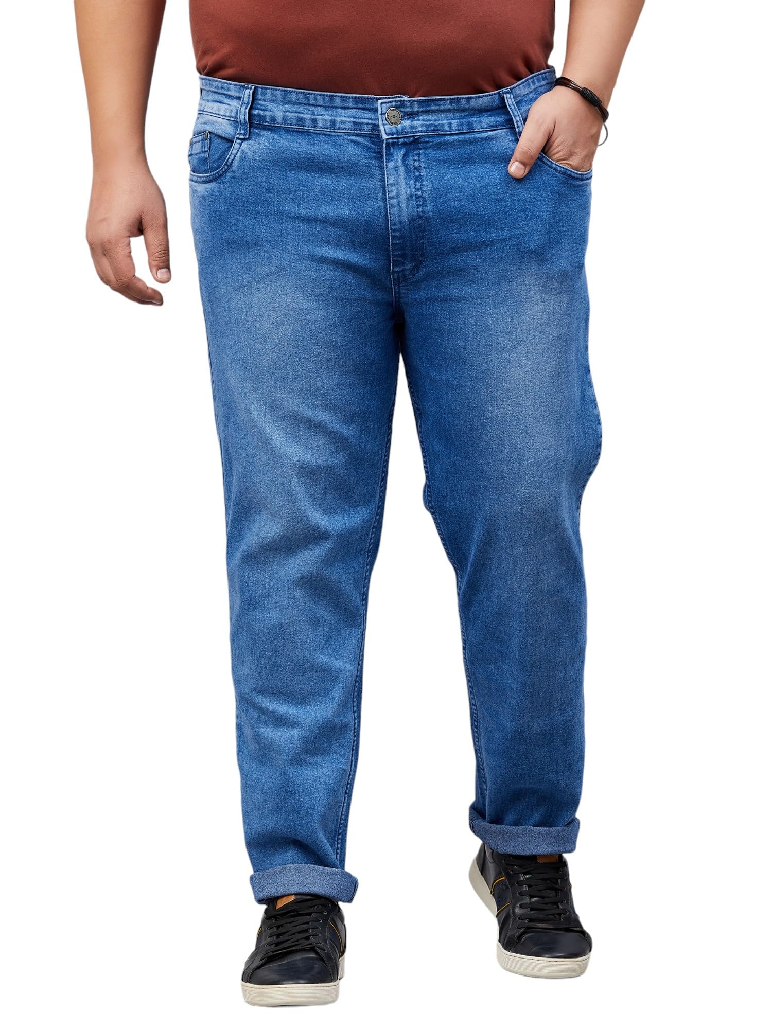STUDIO NEXX Men's Stretchable Slim Fit Blue Jeans