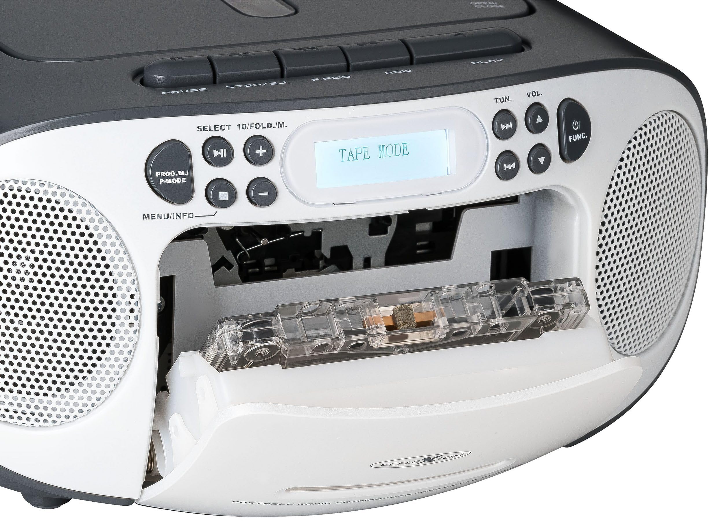 Radio CD DAB+/FM REFLEXION RCR2260DAB/GR z AUX, USB, Cassetta, Grigio