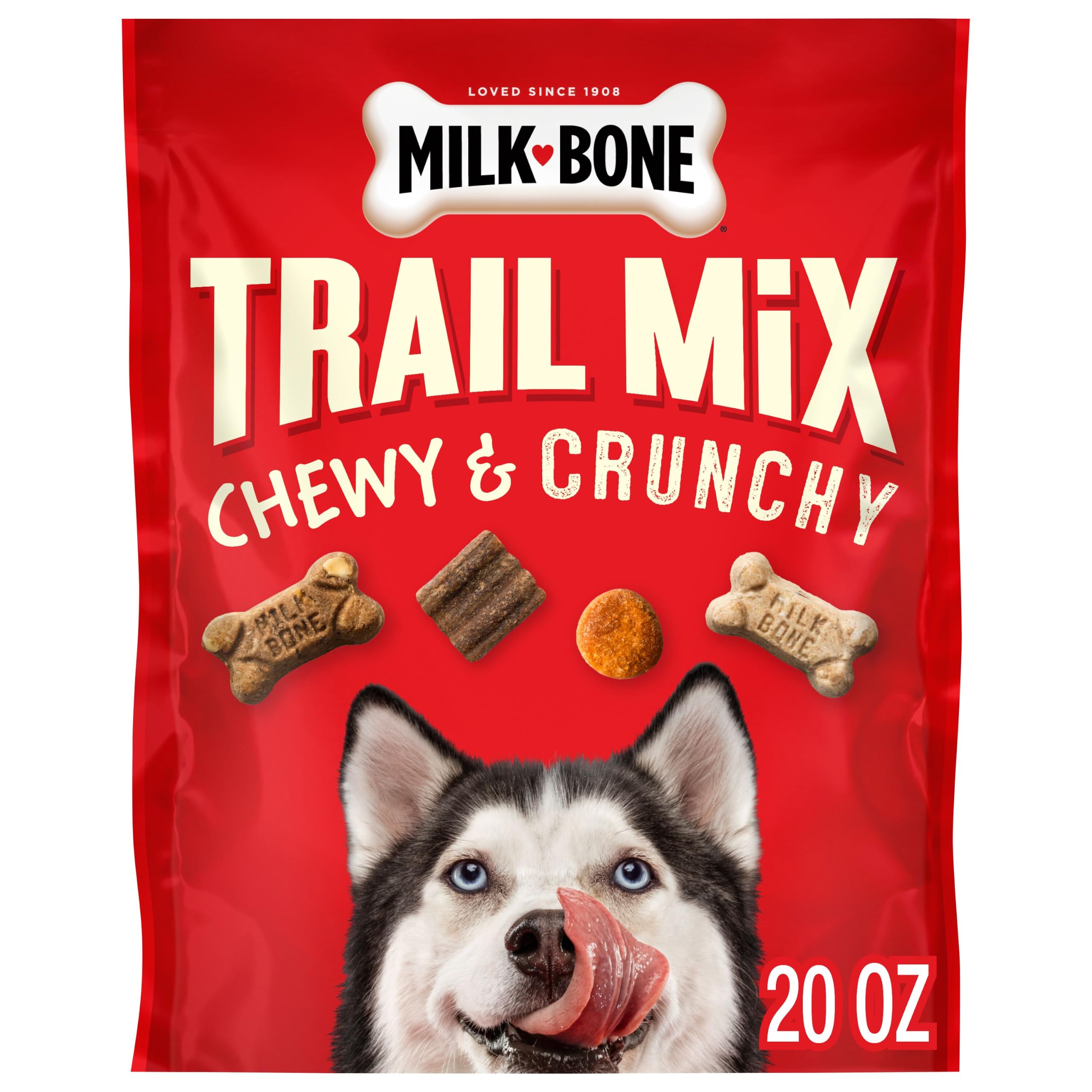 (590ml) - Milk-bone Trail Mix With Real Beef & Sweet Potato Dog Treats, 590ml