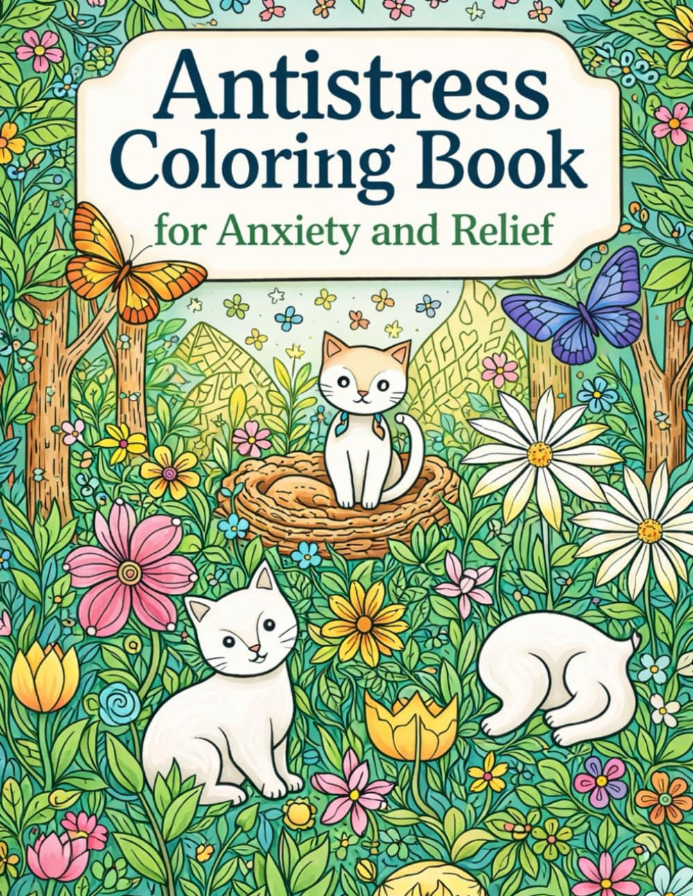 Coloring Book for Anxiety Relief A Relaxing Adult Coloring Book for Stress Reduction and Calm