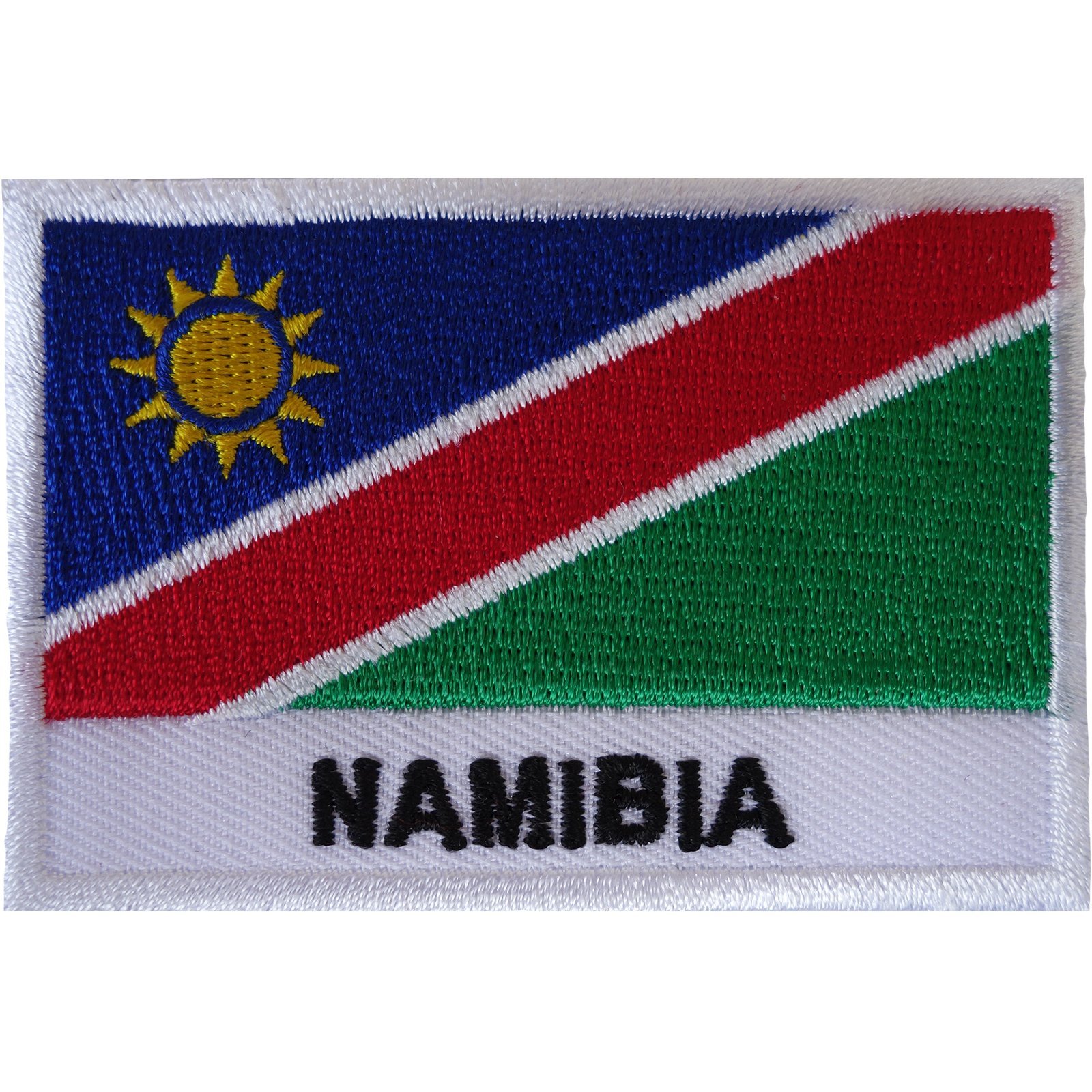 Toppa Ricamata Termoadesiva Bandiera Del Botswana – 7x4,9 Cm – Da Stirare O Cucire Su Vestiti E Borse