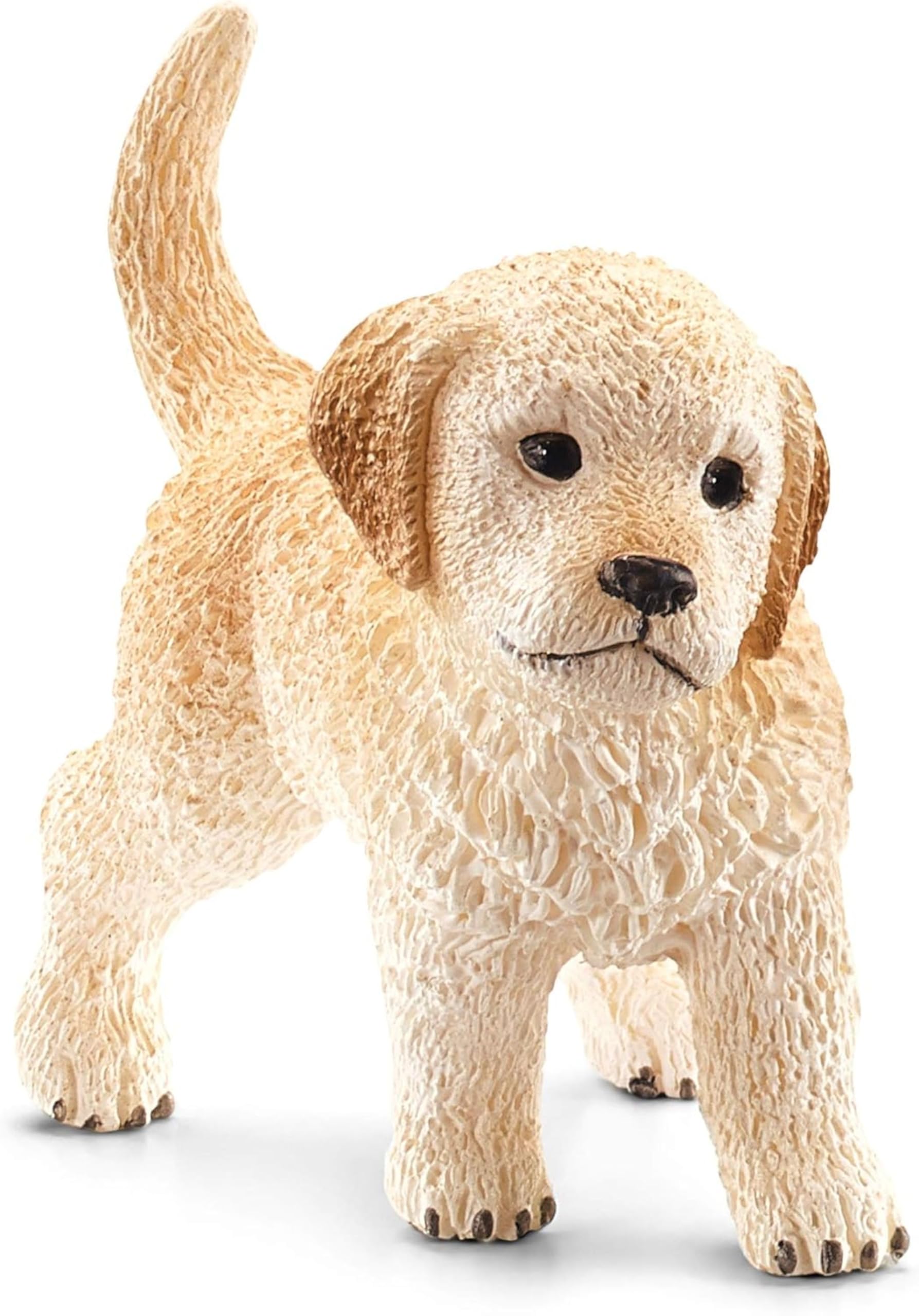 Schleich Farm World - Golden Retriever Puppy Toy Figurine - Kids 3+ | 16396
