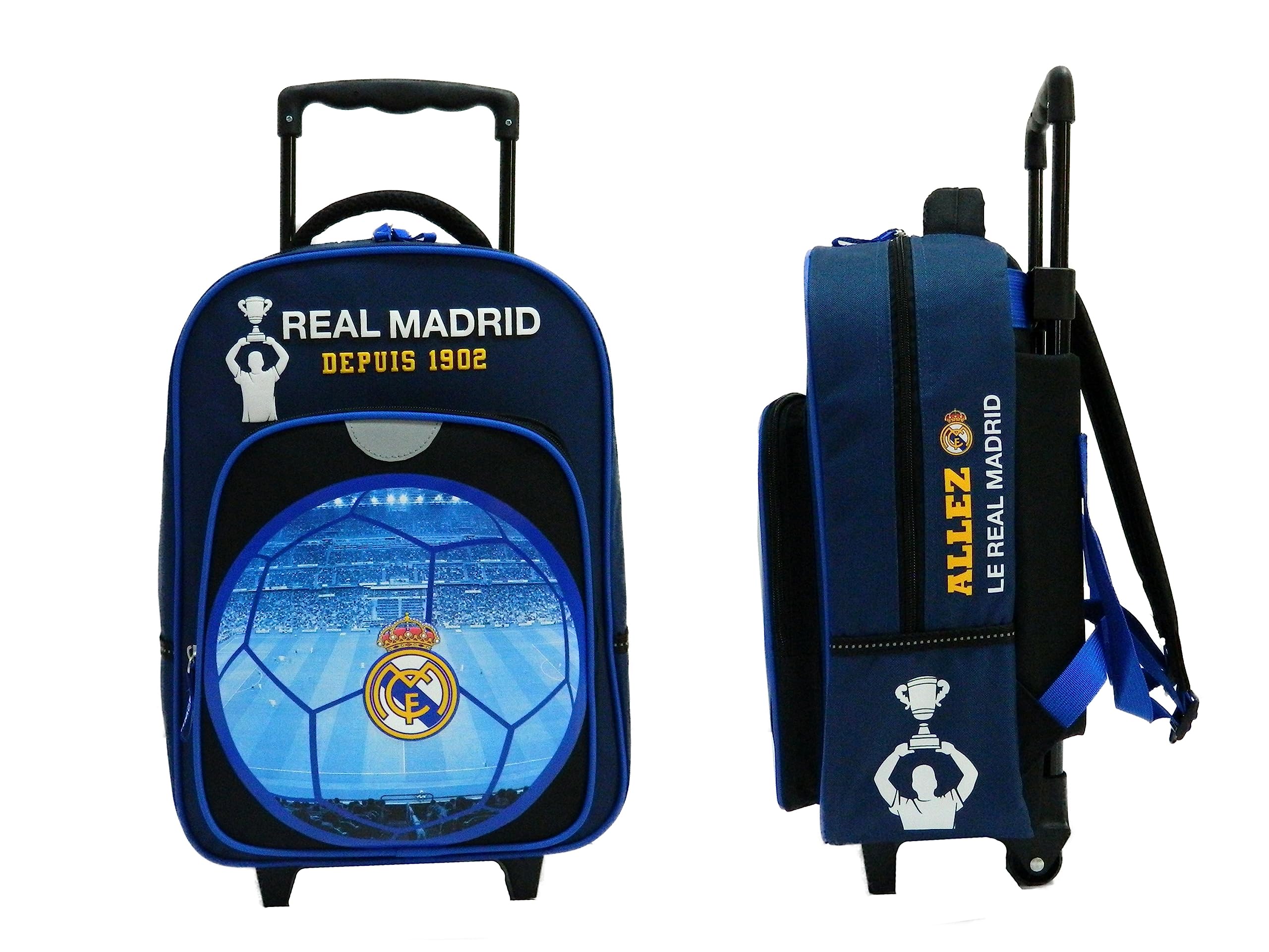 Real Madrid Sac à Dos Scolaire à roulettes Real - Collection Officielle