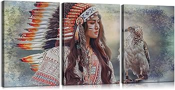 Amazon.co.jp: ネイティブアメリカンの壁装飾 美しいネイティブ