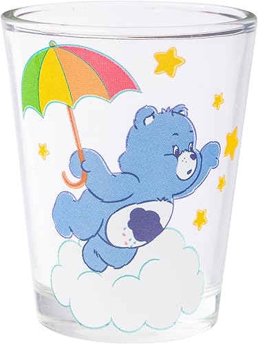 Miniatura 6 de Silver Buffalo Care Bears Clouds - Juego de 4 vasos pequeños, 1.5 onzas