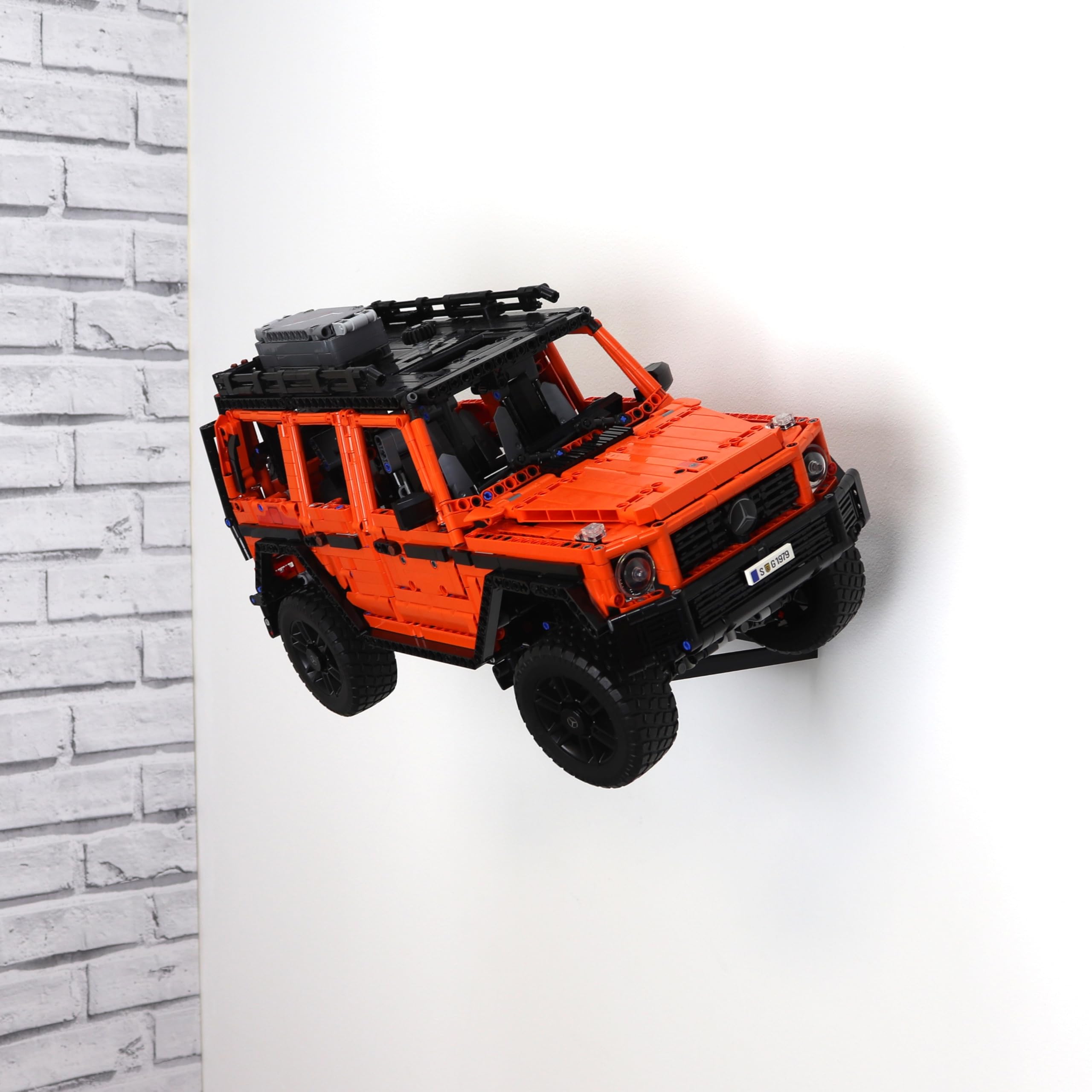 Display Stand Wall Mount for Lego Mercedes G 500 (42177), Orange - Image 2