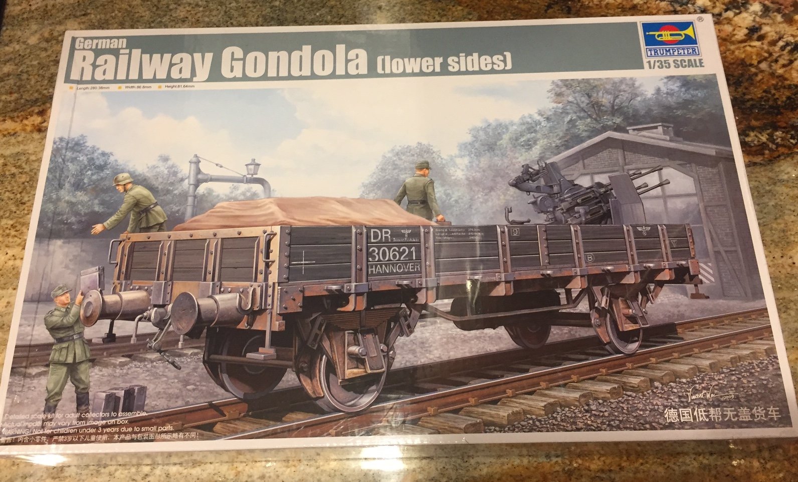Trumpeter 01517 1:35th scale German Railway Gondola