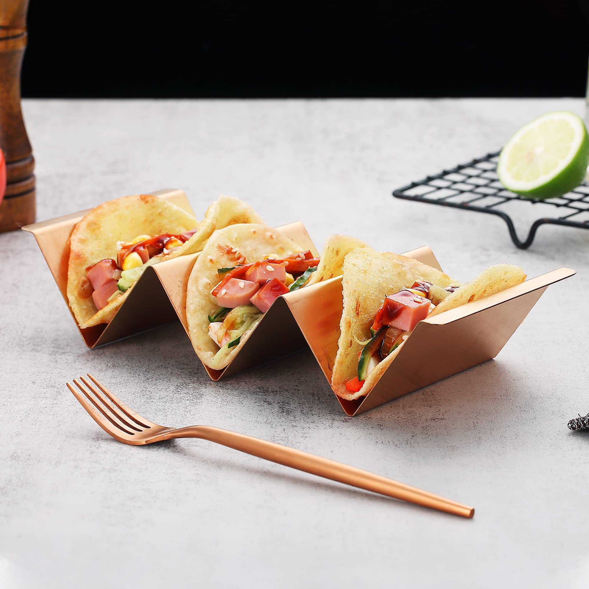 Placa De Soporte De Bandeja De Soporte De Taco De Gran Capacidad Para Tortillas De Panqueques Mexicanas E Sunnimix Soporte De Taco | En Línea