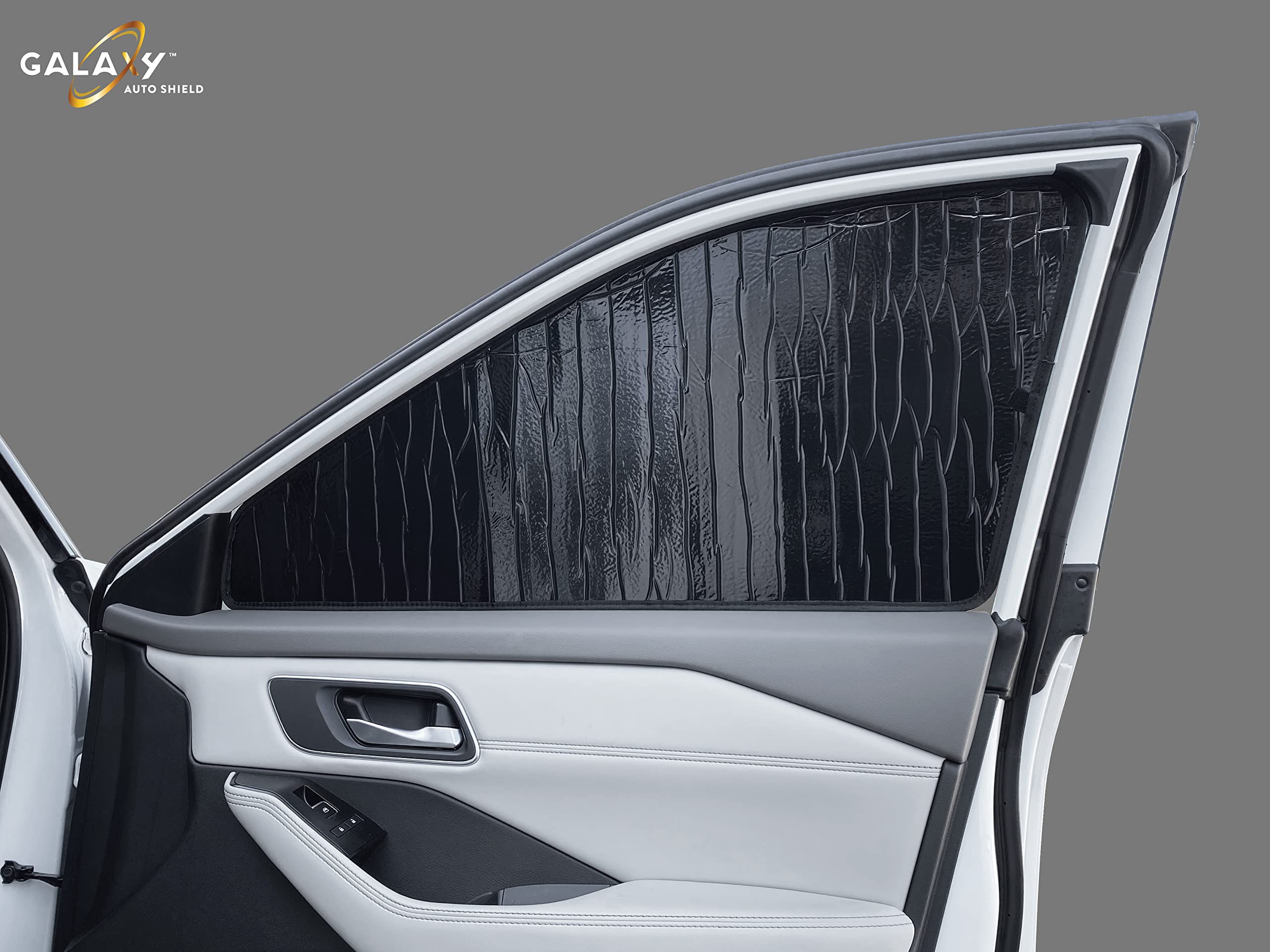 GalaxyAutoShield Custom Fit Reflective Front Side (2pcs) Sunshades for 2021 2022 2023 2024 2025 Nissan Rogue SUV, Insulated Sunshade Privacy Accessories Blockout UV Reflector Protection - Made in USA