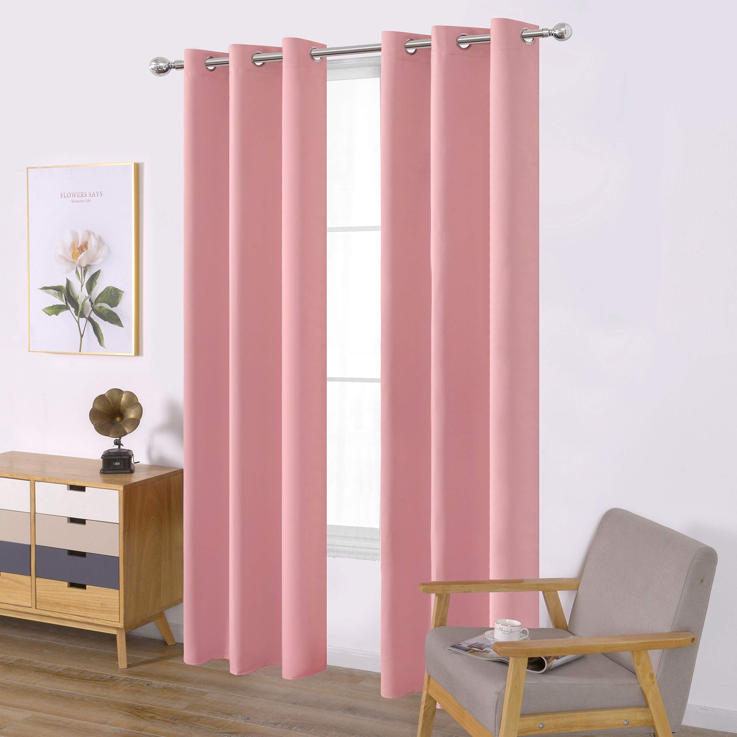 Bedroom Pink Curtains Curtains & Drapes 2023
