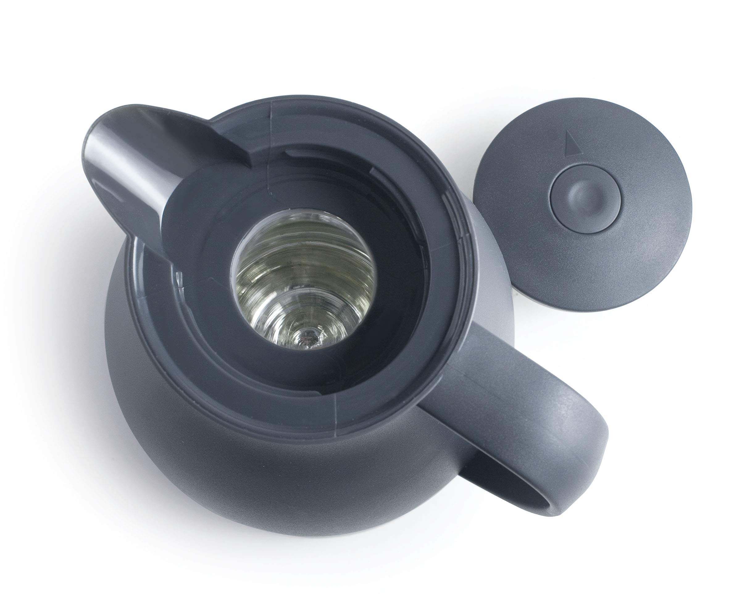 LACOR 62563 Jarra termo libre de BPA con doble pared y capa de vidrio en el interior, Gris, 1 l — view 2