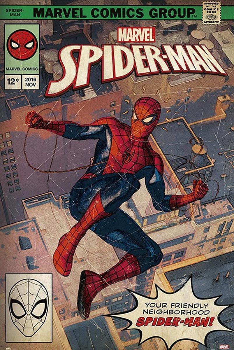 Close Up Marvel Poster Spider-Man Comic Front (61cm x 91,5cm)