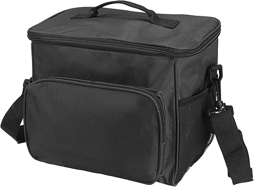 PATIKIL Lonchera para mujereshombres, bolsa térmica térmica reutilizable de 9.4 x 6.7 x 10.2 pulgadas para el trabajo, picnic al aire libre, color