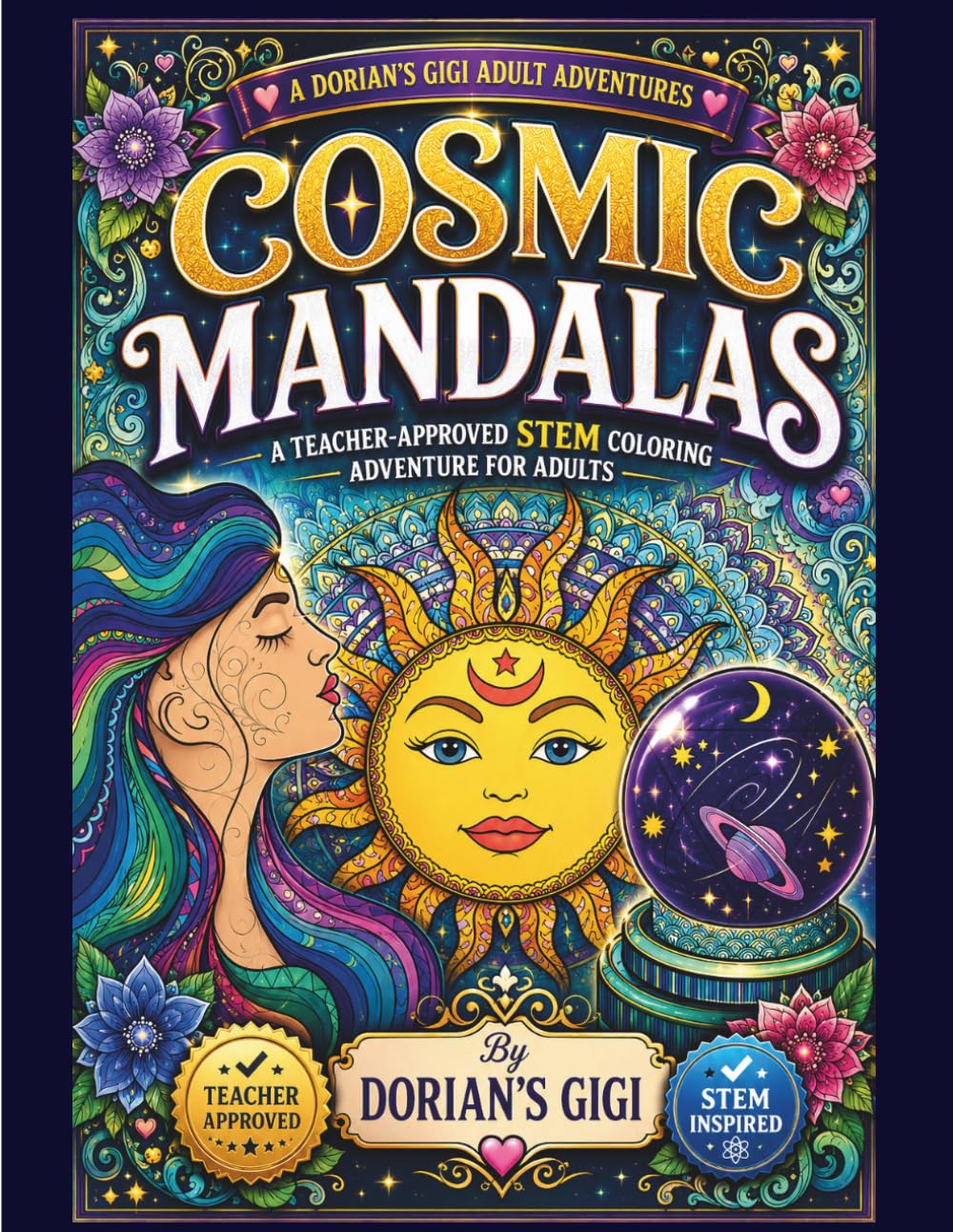 COSMIC MANDALAS: A TEACHER-APPROVED STEM COLORING ADVENTURE FOR ADULTS (DORIAN'S GIGI ADULT ADVENTURES)