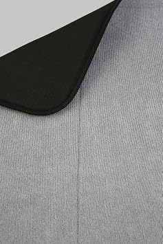 Microfiber Bulaşık Kurutma Matı 46x36 cm Kurulama Bezi Kurutma Örtüsü Tezgah Üstü Gri