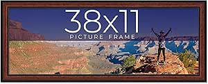 Amazon.com - 38x11 Frame Executive Brown Round Mahogany Finish Solid ...