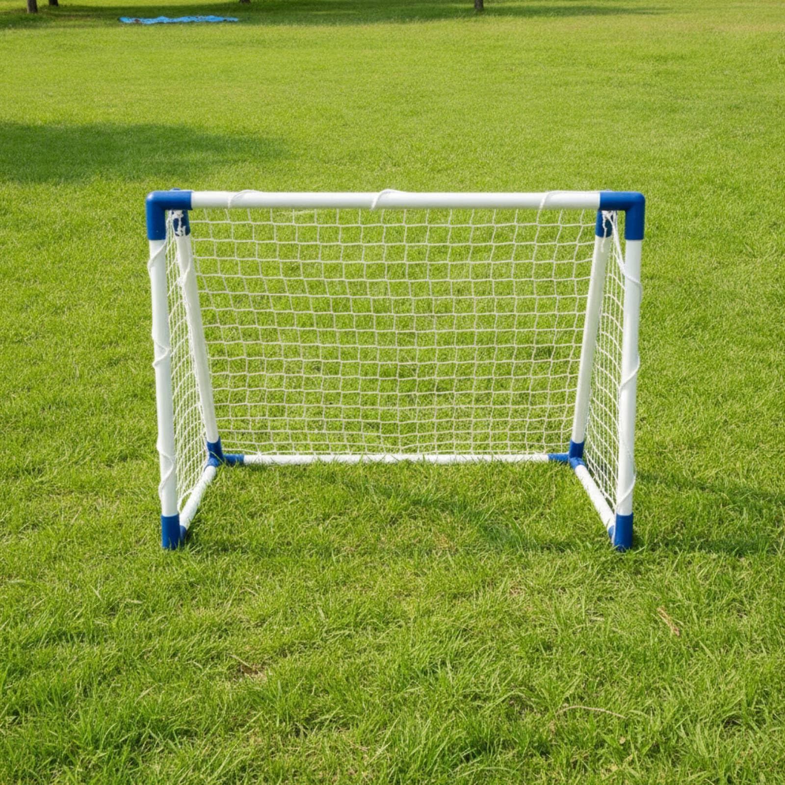 Porta da Gioco PVC Portatile con Calcio Rete Leggera Attrezzatura Sportiva per Bambini, Ragazzi, Allenamento, Spiaggia