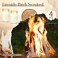 Vista 3 de MTLEE Paquete de 4 velas de soja en tarro Mason de 12 onzas con aceites esenciales, velas perfumadas de cera de soja para el hogar, San Valentín