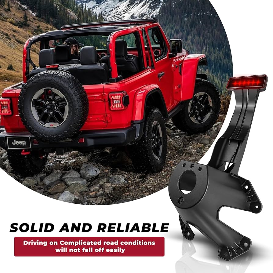 thumbnail image 2 of Aluminum Spare Tire Holder Bracket With 3rd Brake Bosnia And Herzegovina 2 of 9