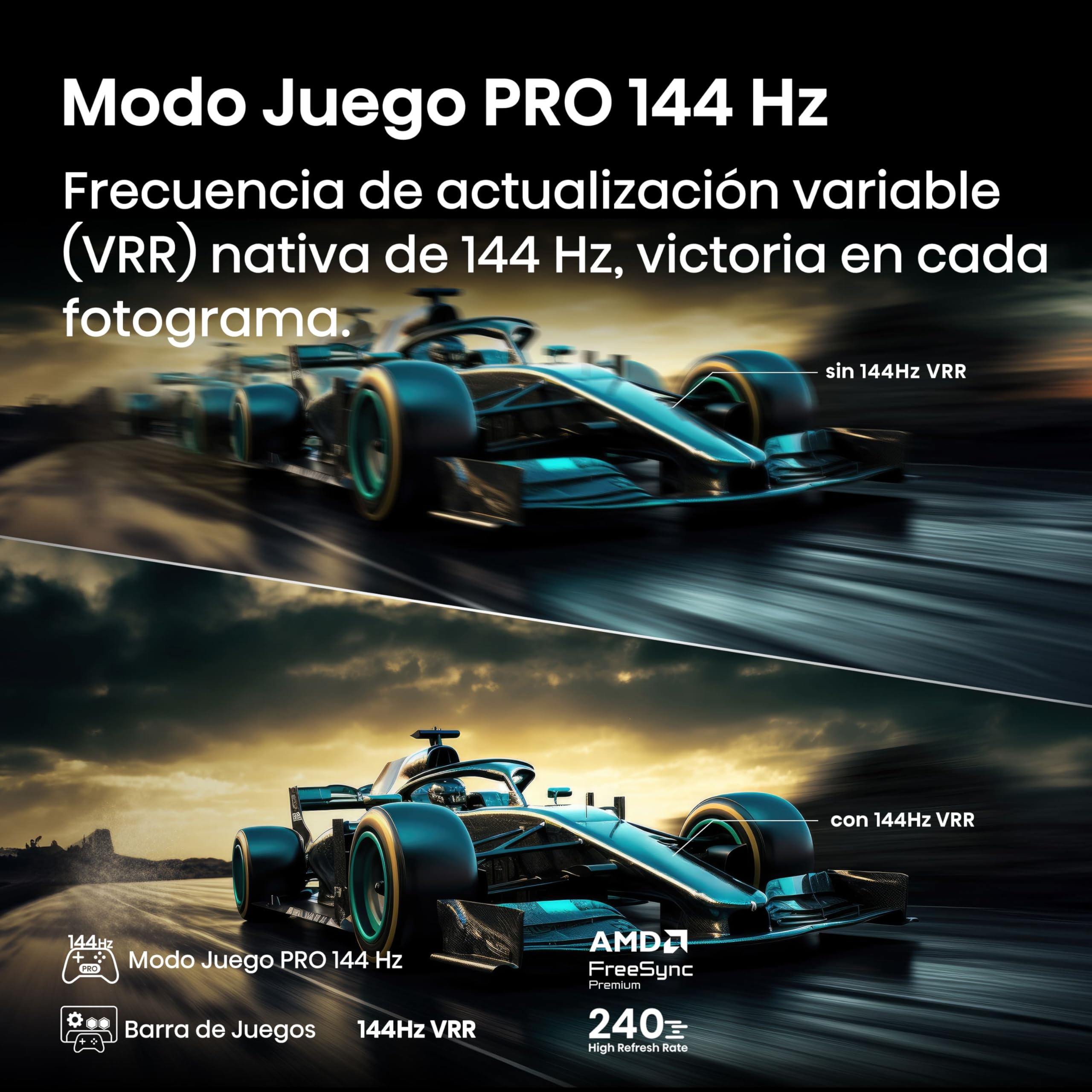 Hisense 55E8Q - Mini LED Smart TV, Quantum Dot, 144Hz, Subwoofer Integrado, Dolby Vision IQ & Dolby Atmos, Full Array Local Dimming, Procesador Hi-View Engine