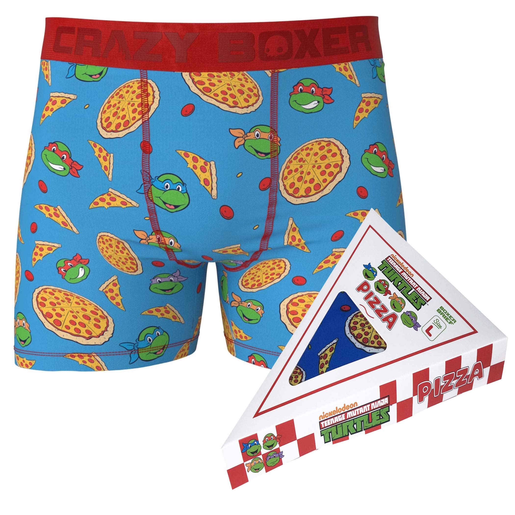 CRAZYBOXERTeenage Mutant Ninja Turtle Boxer Briefs in Pizza Box