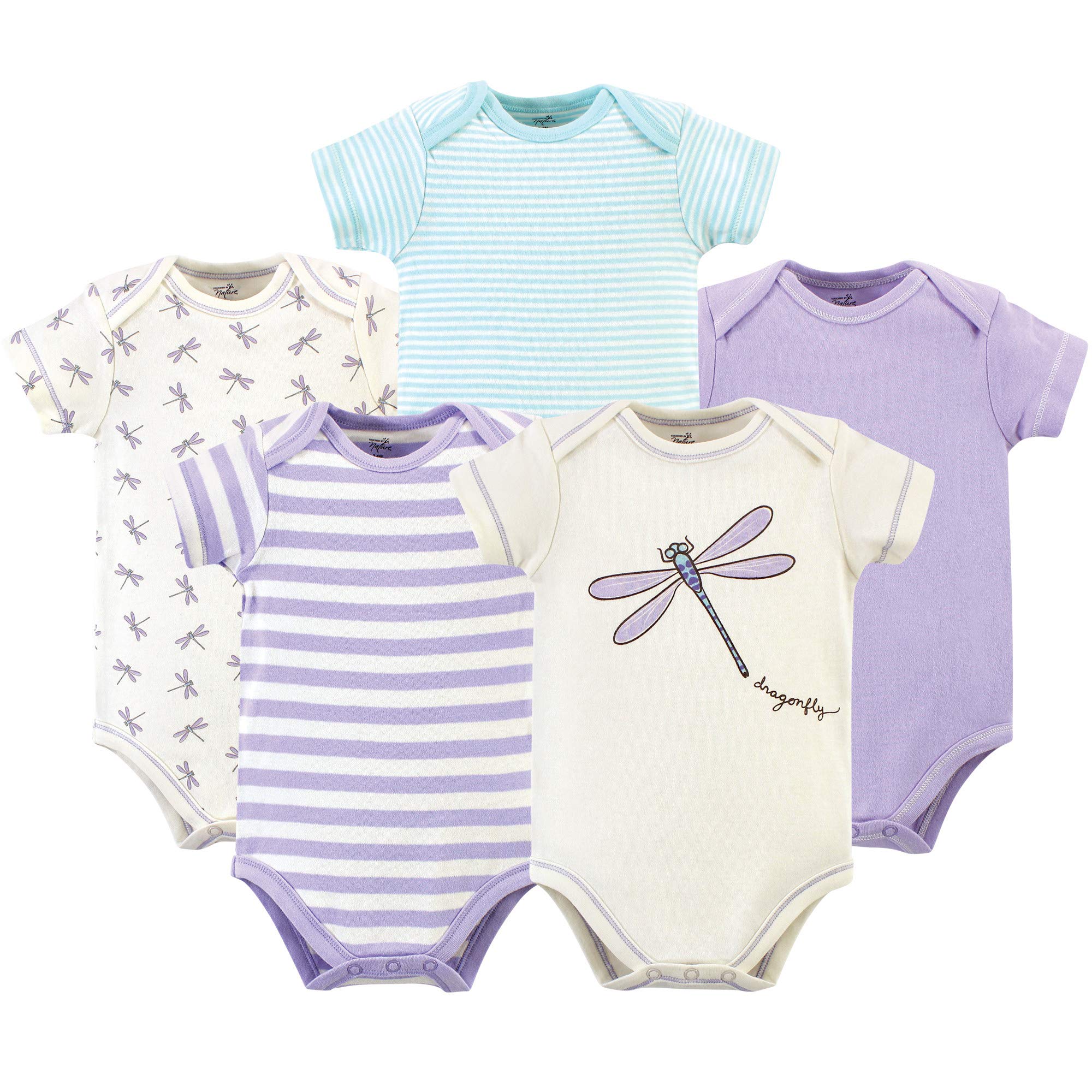 Touched by Nature Unisex Baby Organic Cotton Bodysuits