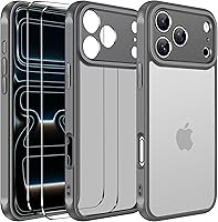 Vista 14 de ivoler Funda Transparente 3 en 1 Diseñada para iPhone Air de 6.5 pulgadas / iPhone 17 Air de 6.5 pulgadas 2025 con Paquete de 2 Protectores