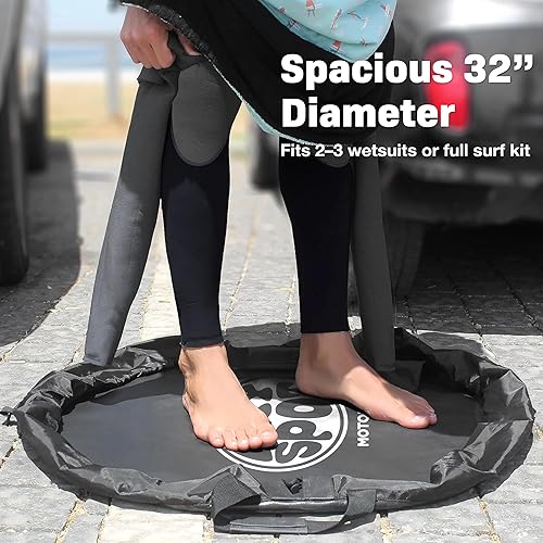 Miniatura 3 de IslandMat Wetsuit Changing Mat Compact 2-in-1 Wetsuit Bag with Waterproof 5000X Tech Keep You & Surfing Accessories Clean Keep Your Car Clean & Dry